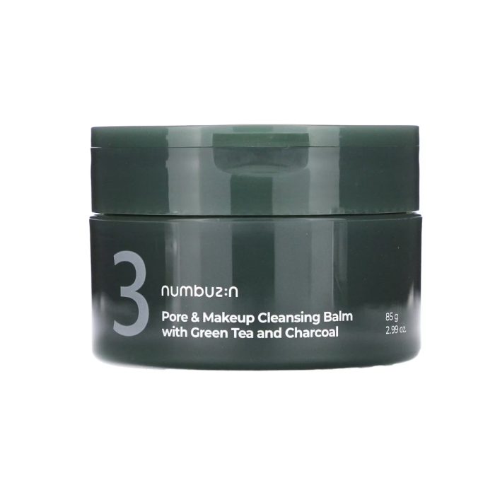 Nbuzin No.3 Pore & Makeup Cleansing Balm with Green Tea and Charcoal