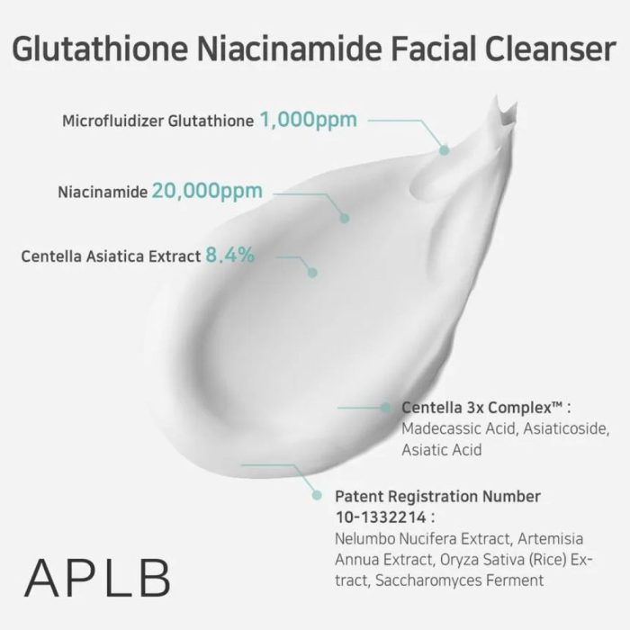 APLB Glutathione Niacinamide Facial Cleanser