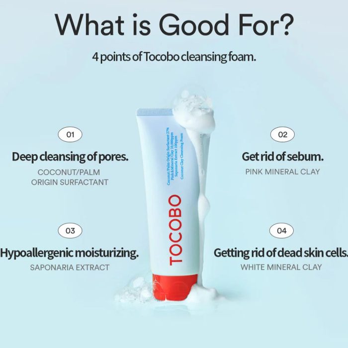 TOCOBO Coconut Clay Cleansing Foam