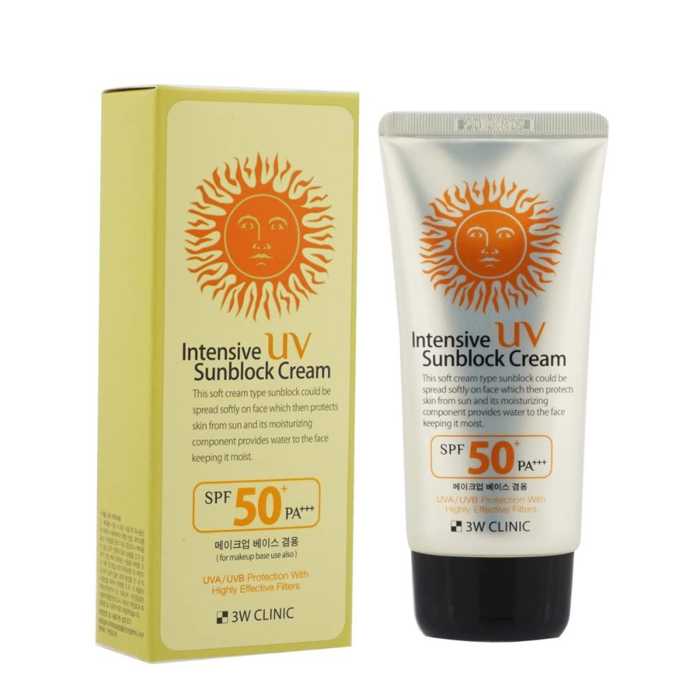 3W Clinic Intensive UV Sunblock Cream SPF50+