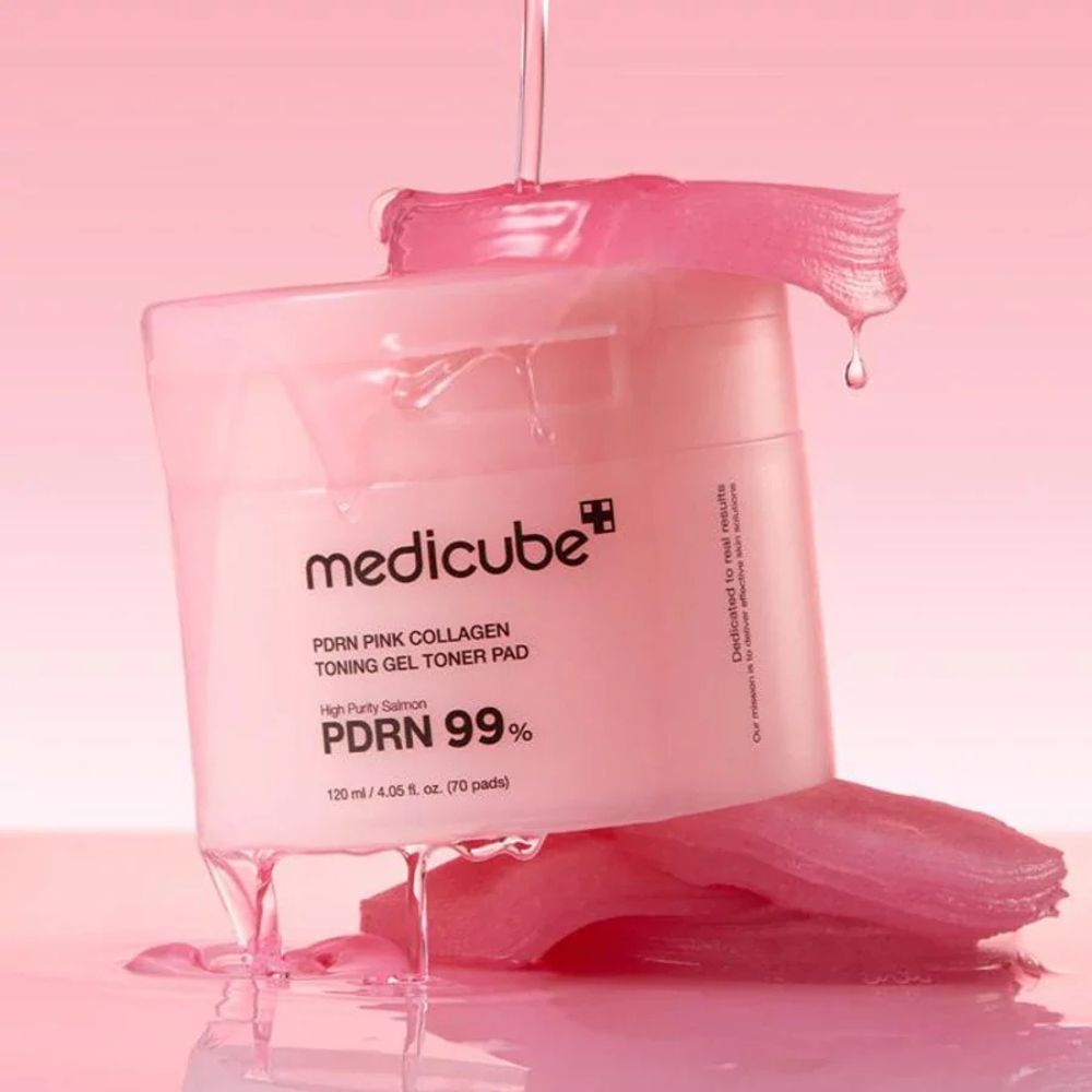Medicube PDRN Pink Collagen Toning Gel Toner Pad