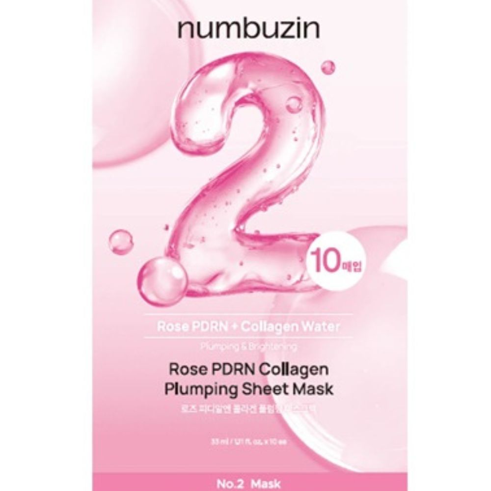 Numbuzin No.2 Rose PDRN Collagen Plumping Sheet Mask