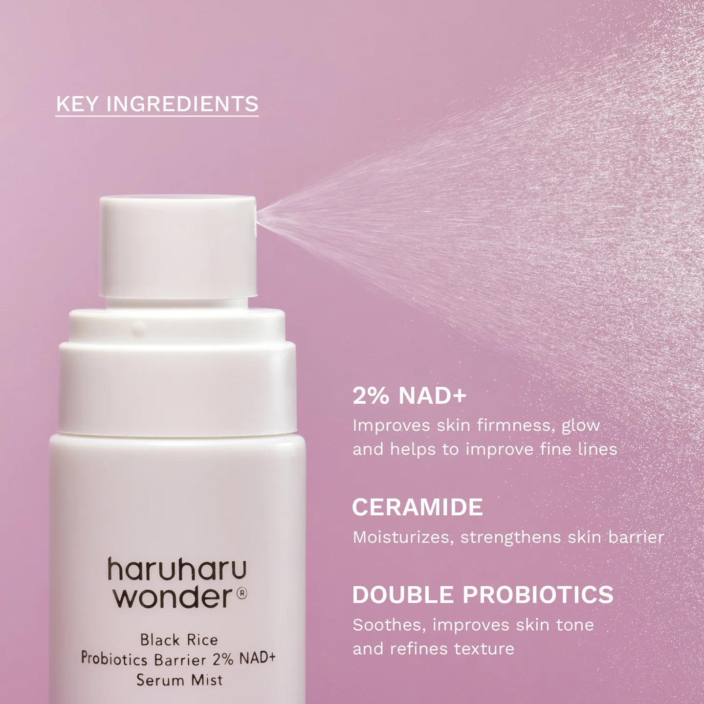 Haruharu Wonder Black Rice Probiotics Barrier 2 NAD Serum Mist 2