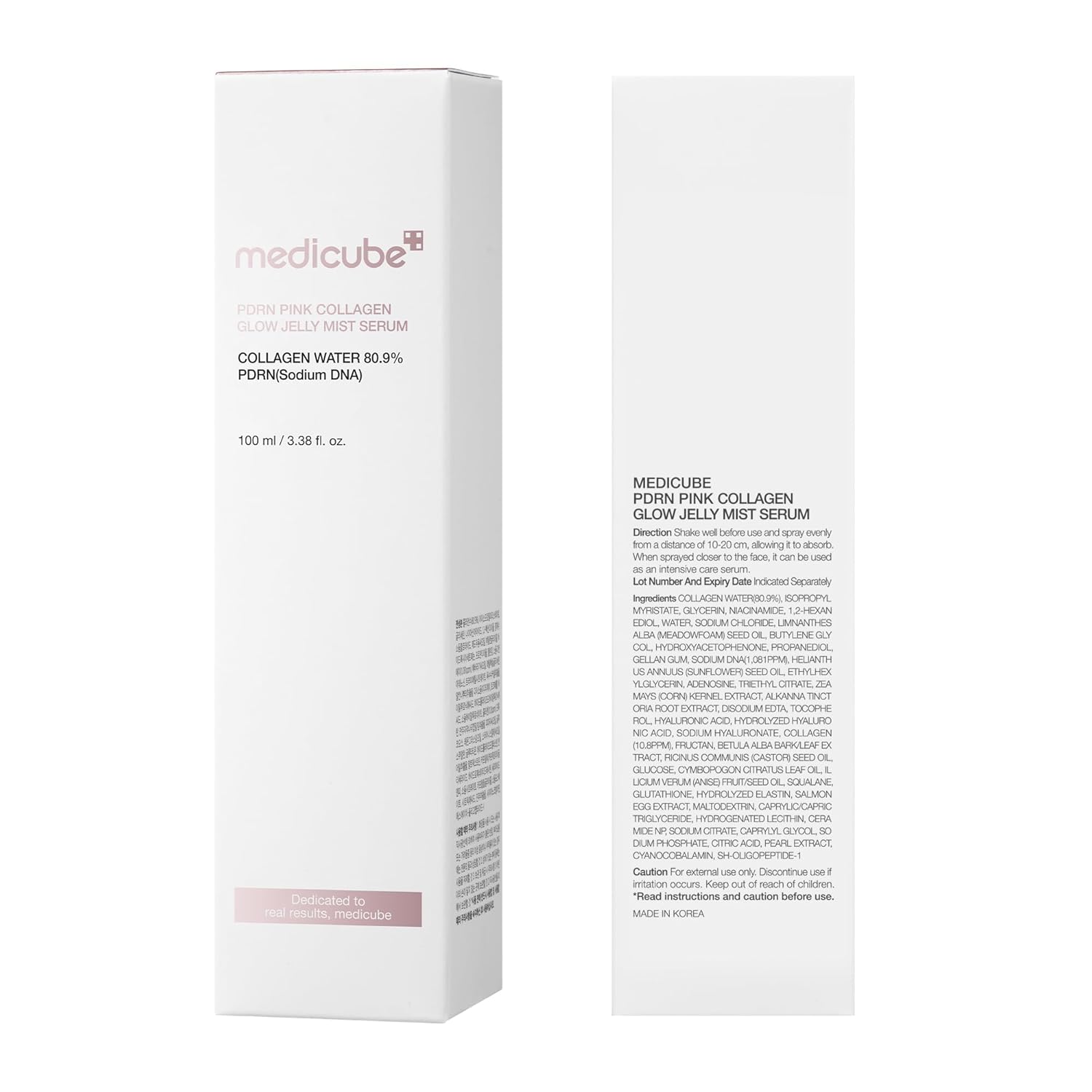Medicube Pink PDRN Collagen Glow Jelly Mist Serum 8