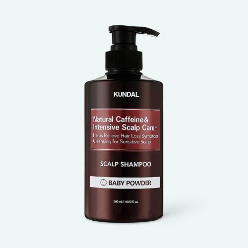 Kundal Natural Caffeine Intensive Scalp Care Scalp Shampoo Baby Powder 500ml Min